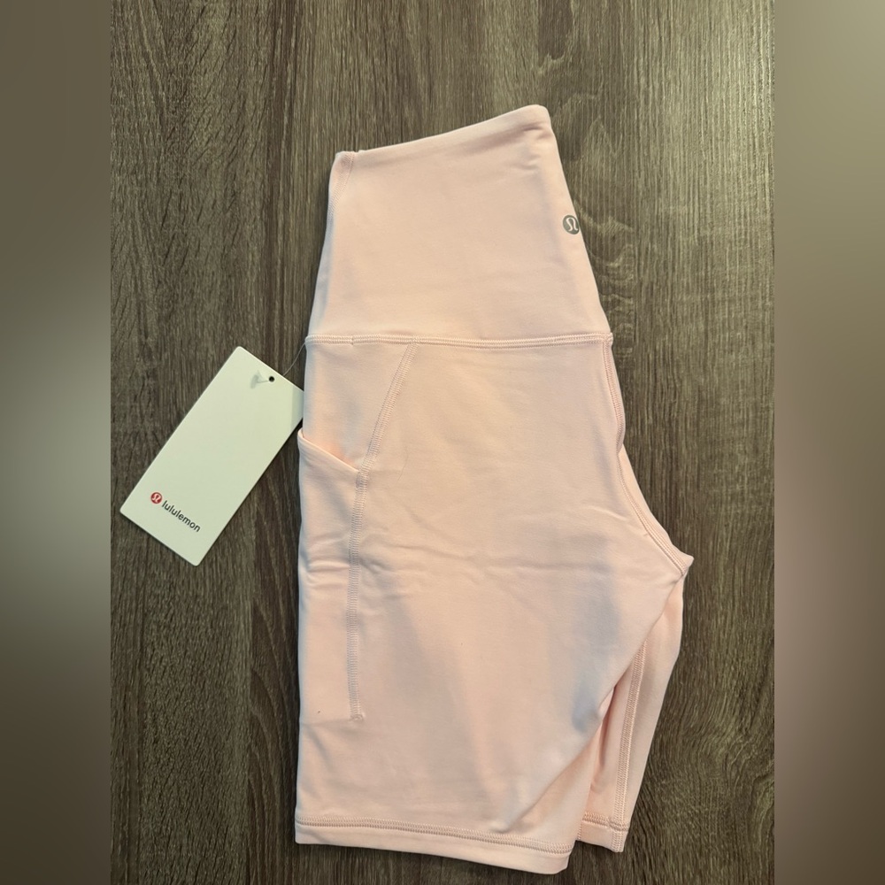 Lululemon Align High-Rise Short 8",w/pockets. Size 6. Strawberry Milkshake.Pink. - Picture 7 of 16